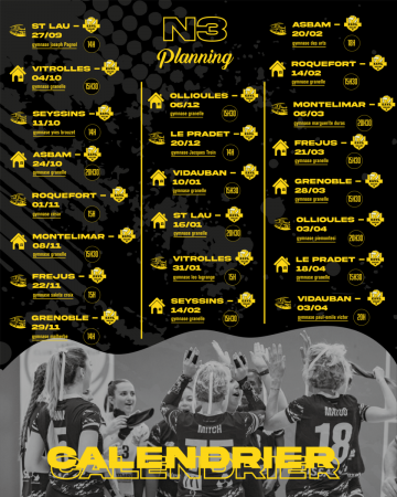 Calendrier N3 F